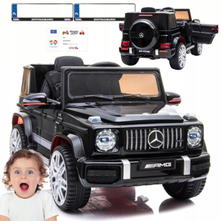 Auto Akumulátorové auto Mercedes G63 4x4 Black